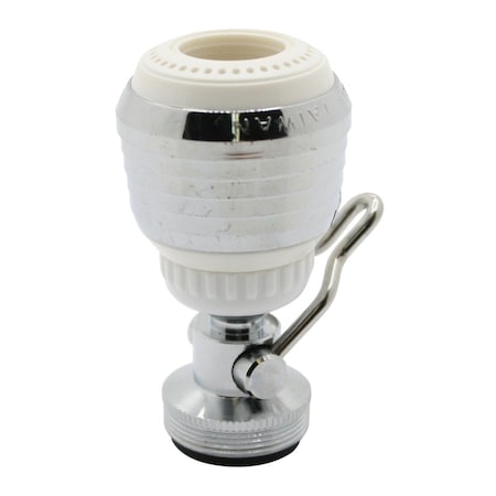 Thrifco Plumbing Dual-Thread Double Swivel Spray Faucet Aerator with On/Off Leve 4400873